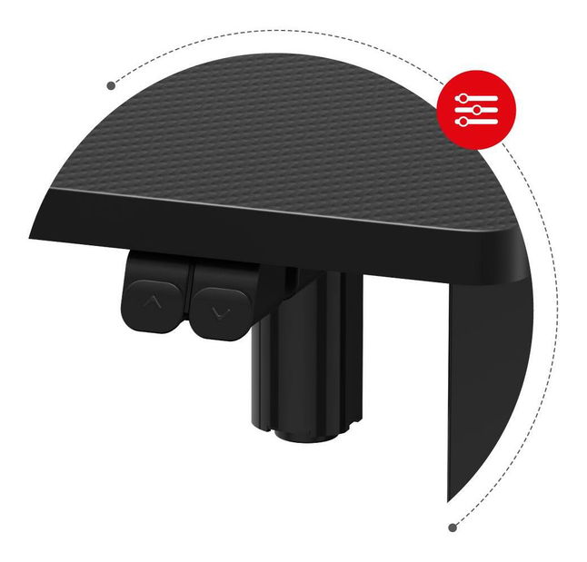 Elektricky nastaviteľný PC stolík Hyperion 7.9 (čierna)