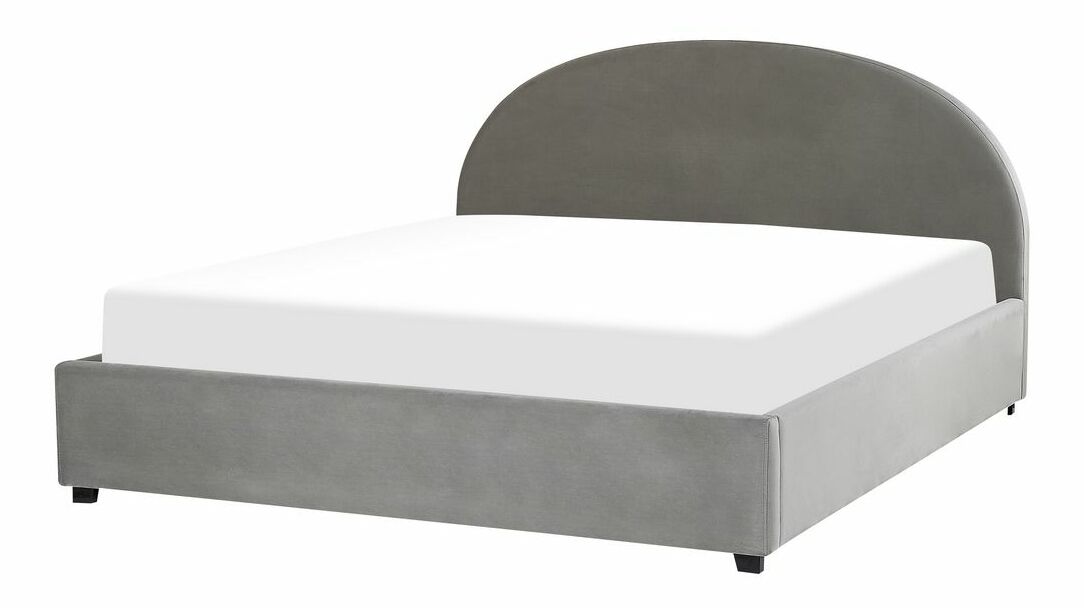 Manželská posteľ 180 cm Verena (sivá) (s roštom a úložným priestorom)