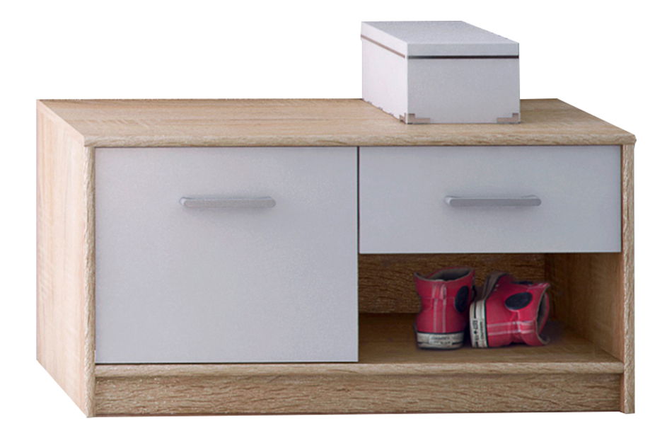 Szekrény Terrell (szonoma tölgy + fehér)