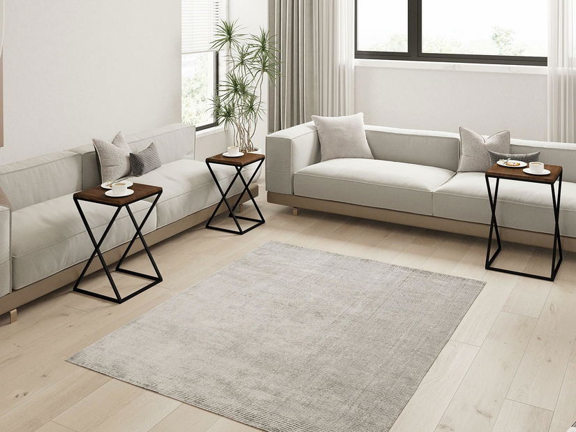 Set 3ks. konferenčných stolíkov Solame (orech + čierna)