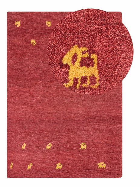 Koberec 160 x 230 cm Yarza (červená)