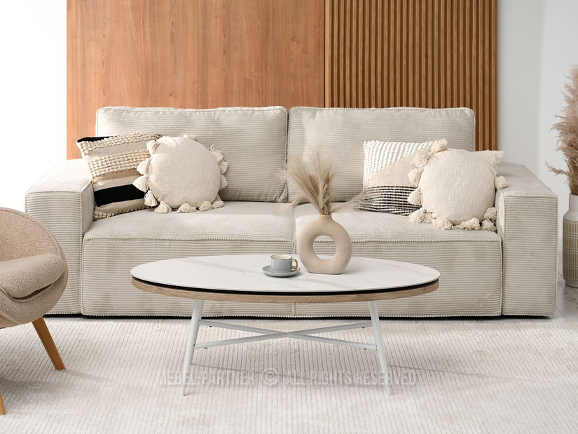 Stolić za kavu Tivoli (bijeli mramor + bijela)