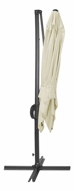 Záhradný slnečník MANIZA (tmavosivá + béžová)