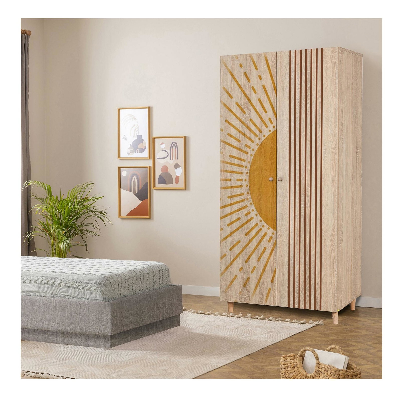 Ruhásszekrény Lydie 971 (sonoma tölgy)