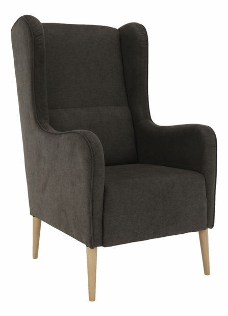 Kreslo ušiak Brius (hnedá)