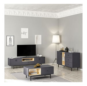 Set za dnevni boravak Natty (antracit)