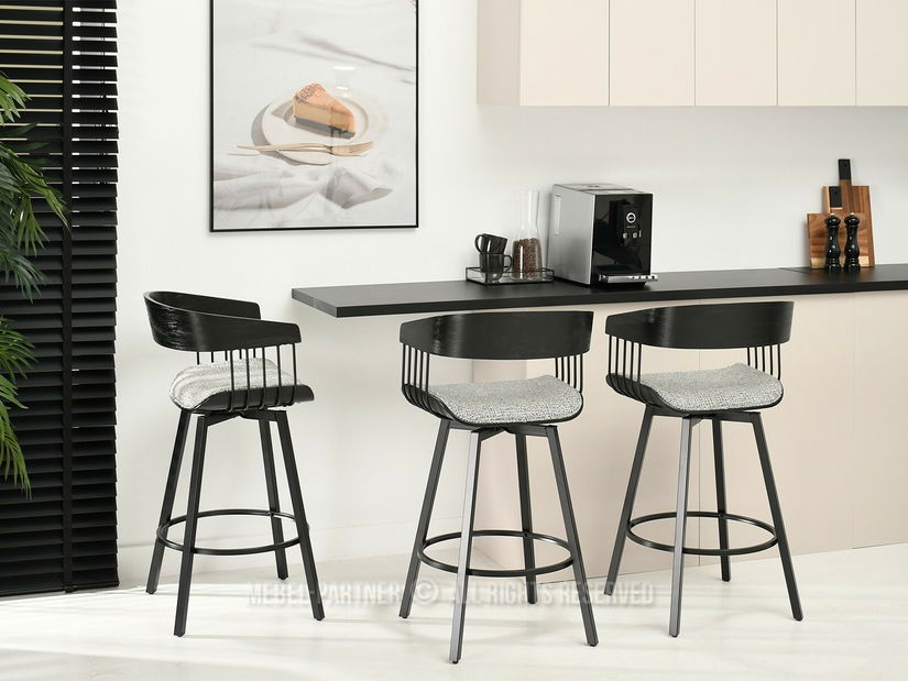 Scaun Pavel (gri negru + negru)