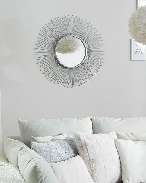 Nástenné zrkadlo Cedric (strieborná)