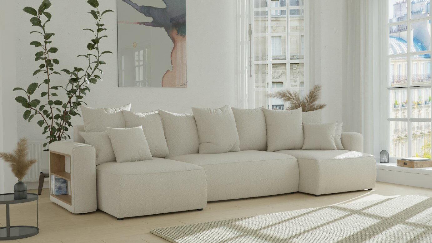 Kutna garnitura Solina U (bež)