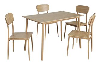 Set mobilier sufragerie Lenin (stejar natural) (pentru 4 persoane)