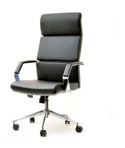 Fotelja Blondie (crna + krom)