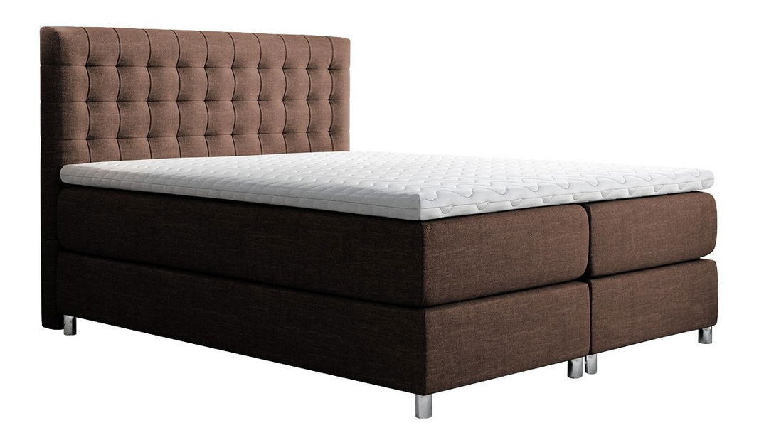 Manželská posteľ 180 cm Kurtis (sivomodrá)