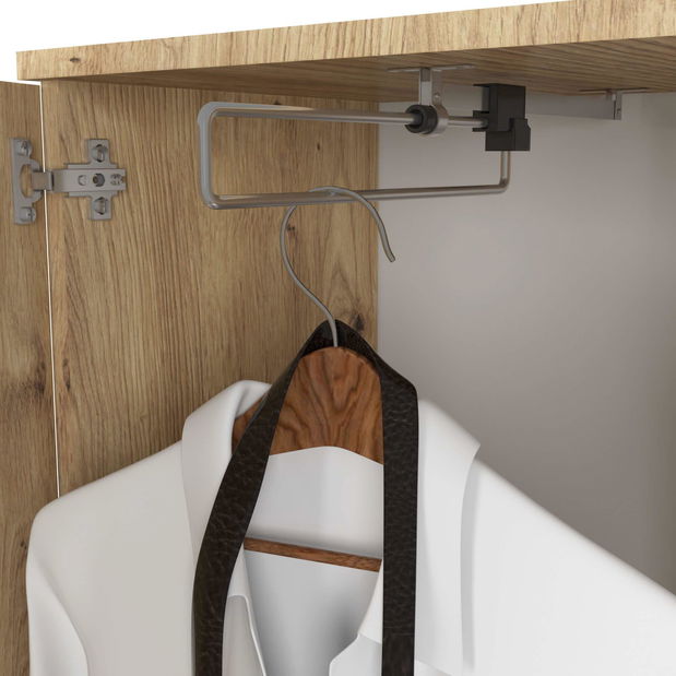 Set za predsoblje Enteruno (hrast artisan) (s ogledalom)