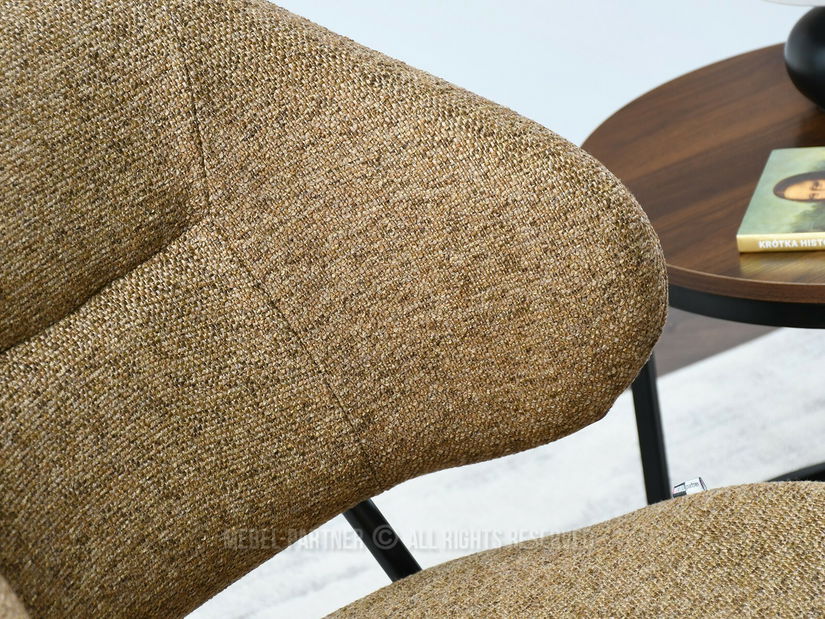 Fotel Estrida F (világosbarna + fekete)