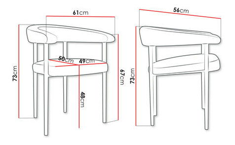 Blagovaonska stolica Ezekta (siva + crna) 