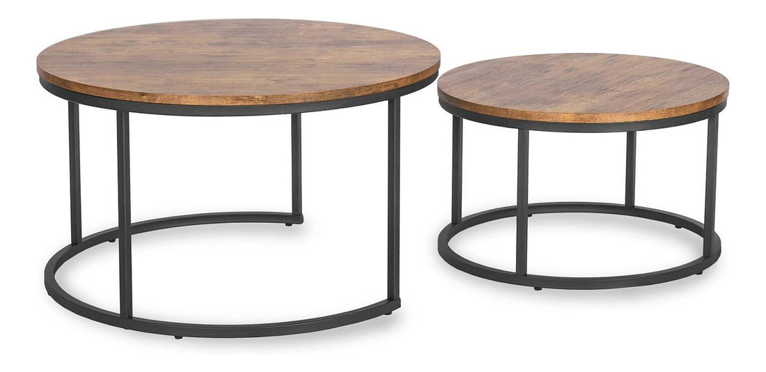 Set stolića za kavu (2 kom.) Firmadas Max (hrast rustikal) 