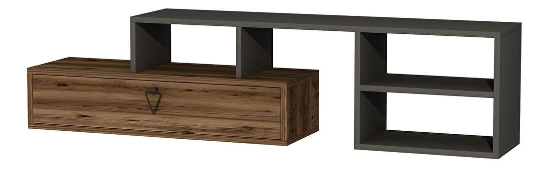 TV asztal/szekrény Nululo (világos dió + antracit) 