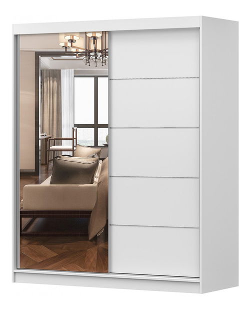 Ruhásszekrény Balor 05 (Fehér + Fehér)