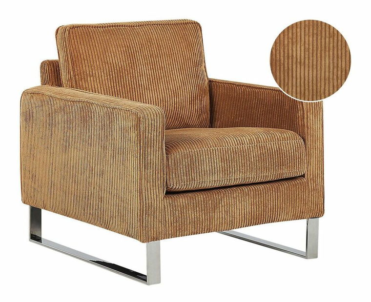 Fotelja- VINOD (svijetlo smeđa) (samt)