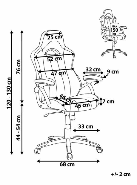 Uredska stolica Avantur (crna)
