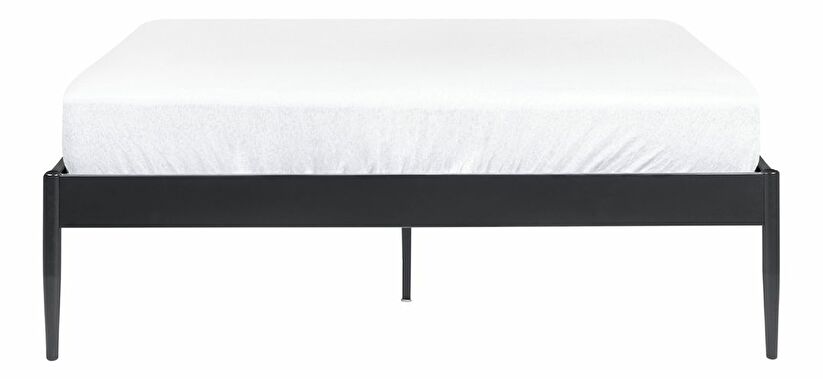 Manželská posteľ 140 cm Victoire (čierna) (s roštom)