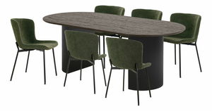 Set de masă Bvavoria (maro închis + verde închis)