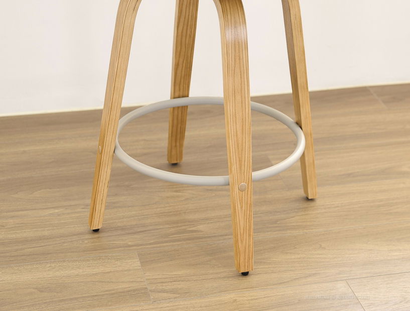 Scaun bar CH64 (bej + stejar)