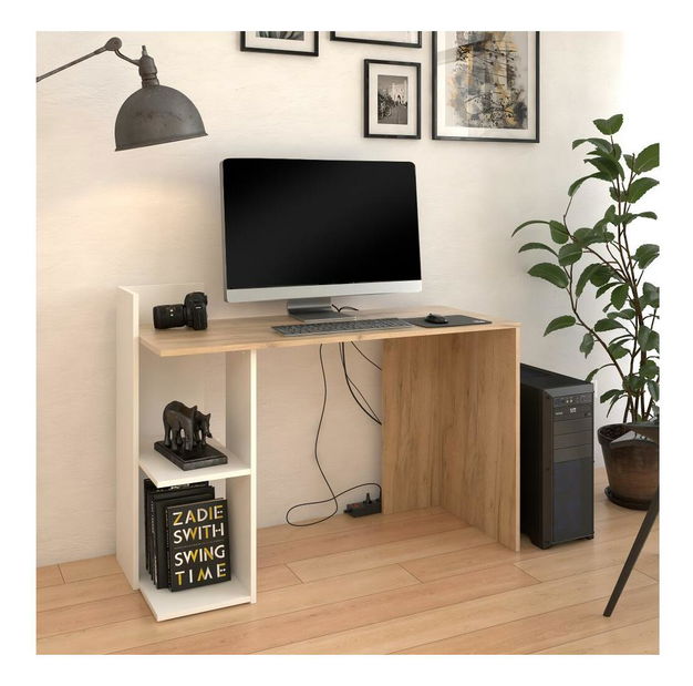 PC stolić Alamein (hrast artisan + bijela) 