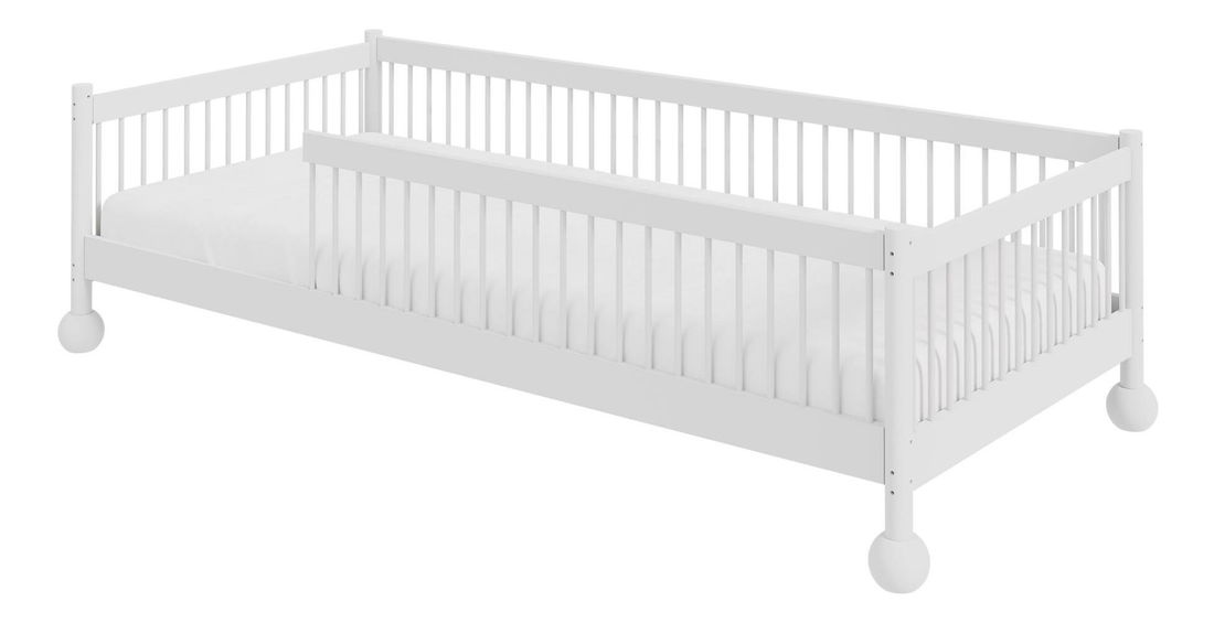 Pat pentru copii 80x180 cm Storsa (alb) (cu somieră).