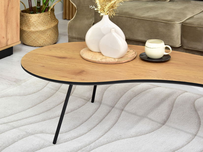 Dohányzóasztal Sirius (tölgy + fekete)