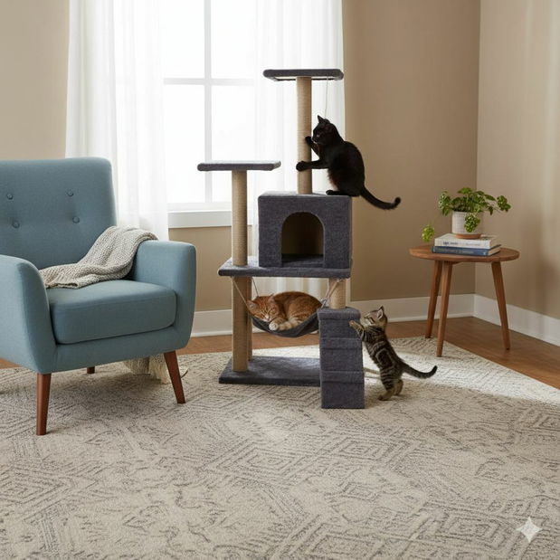 Škrabadlo pre mačky Midy (antracit)