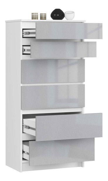 Komód Kalista III (fémes fényű)