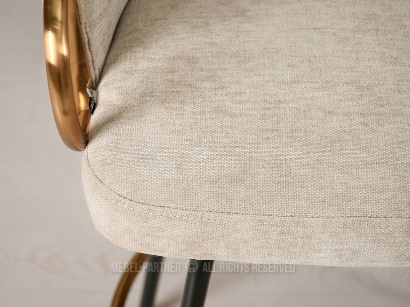 Scaun Carma H (crem + negru)