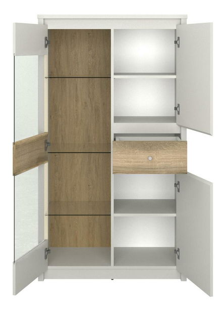 Vitrina Kodro 2 (kašmir + hrast evoke) 