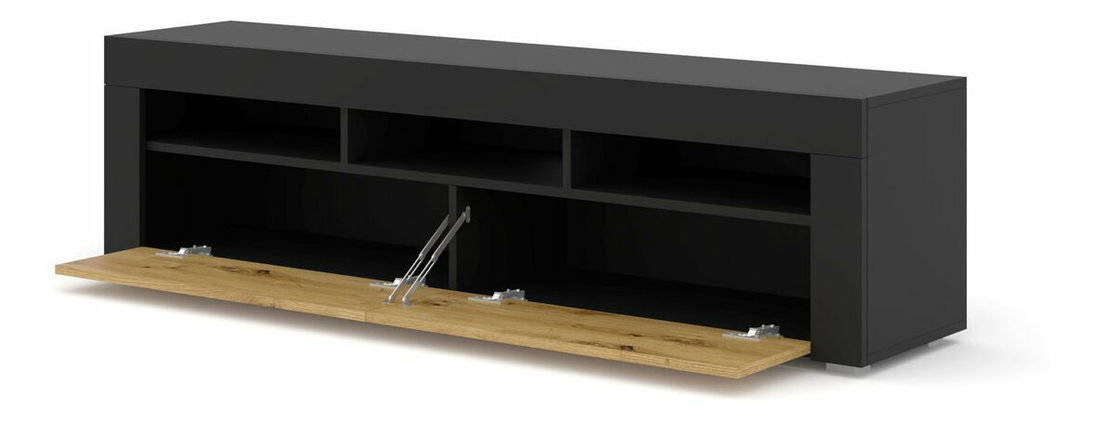 Masă TV Moderno (Stejar artisan + Negru)