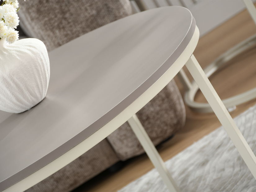 Konferenčný stolík Krael (béžová + krémová)