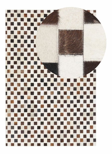 Tepih 140x200 cm KYBE (patchwork smeđa)