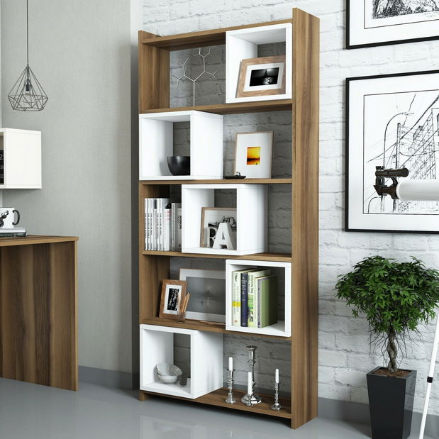 Regál Blanchet (Biela + Orech)