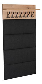 Vešiakový panel Pratt (dub artisan + grafit) 