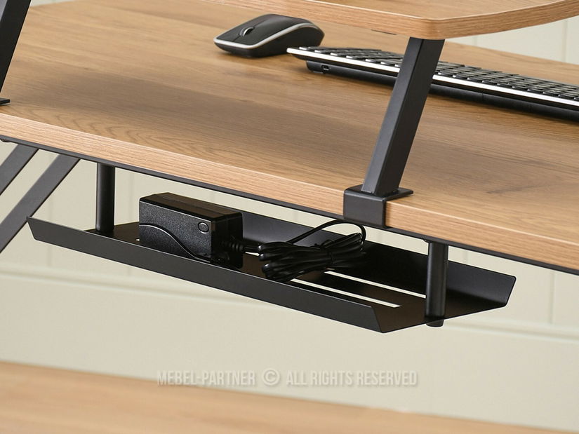 Masă PC Matts 140 (stejar + negru)