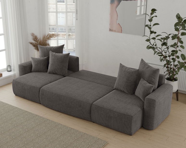 Colțar Denia U (gri negru)