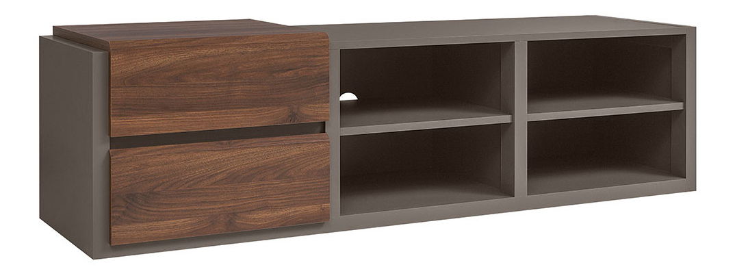 TV stolík/skrinka BRW Author RTV2S/5/16 (Láva + Orech Columbia)
