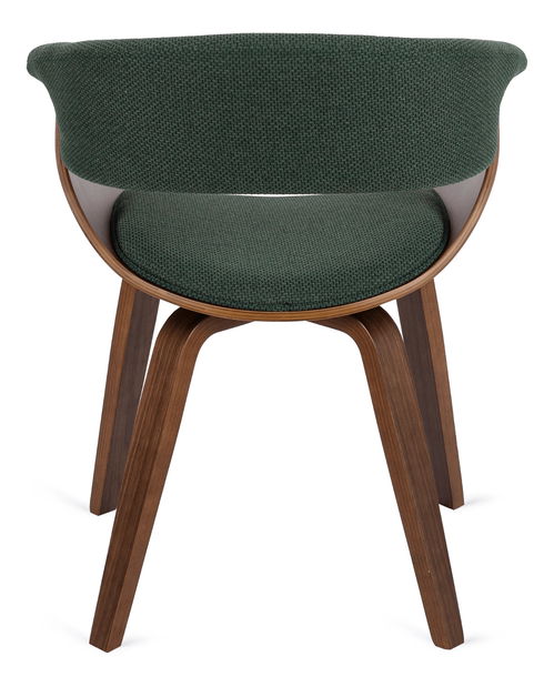 Étkezőszék Generosas 2 (sötétzöld + dió) 