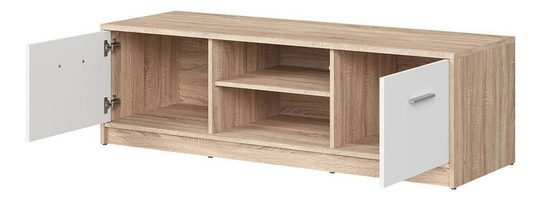 TV szekrény Nepo Plus 28 (szonoma tölgy + fehér) *bazár