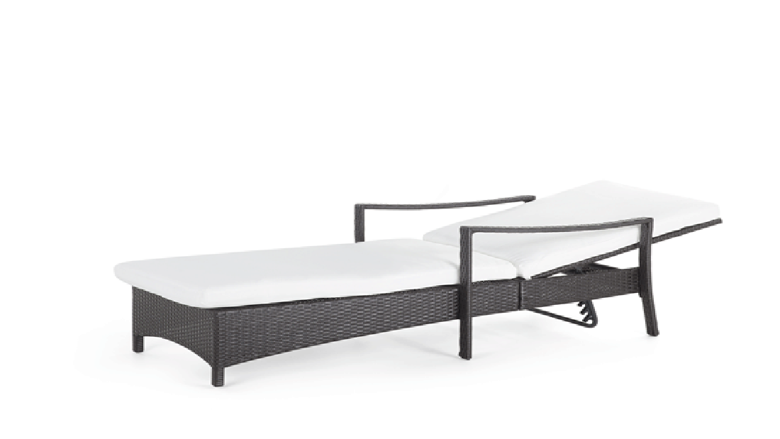 Záhradné lehátko Varo (tmavohnedá)