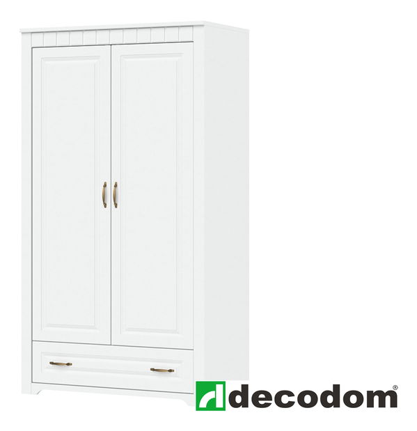 Šatníková skriňa Decodom Lirot Typ 26 (biela arctic)