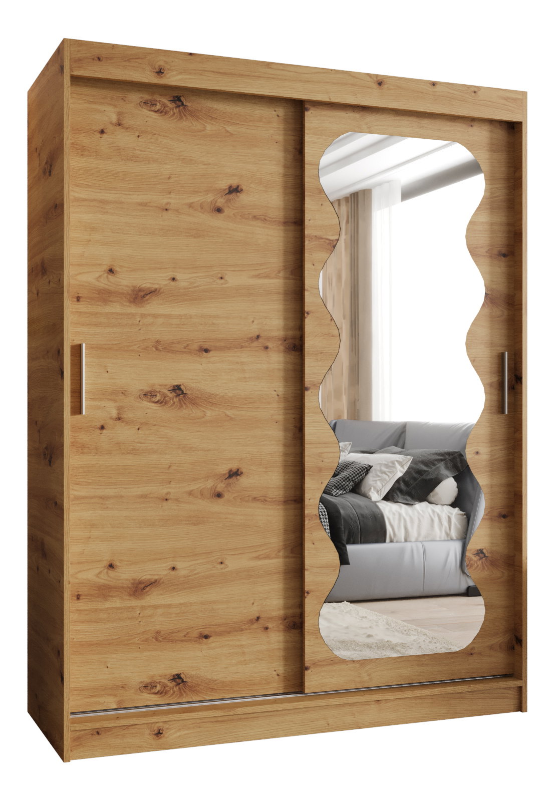 Ruhásszekrény 150 cm Spock (artisan tölgy)