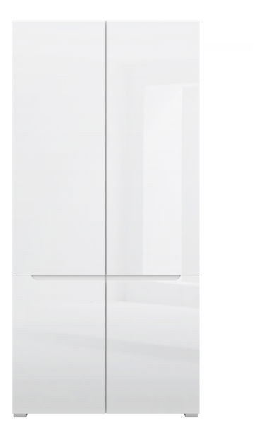 Dulap pentru haine Yuko (alb lucios) *lichidare de stoc