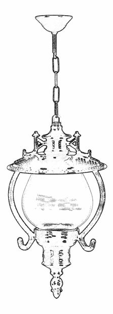 Lustră de exterior Astrid (Negru)