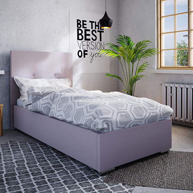 Jednolôžková posteľ 90 cm Foxxie 2 (ružová)